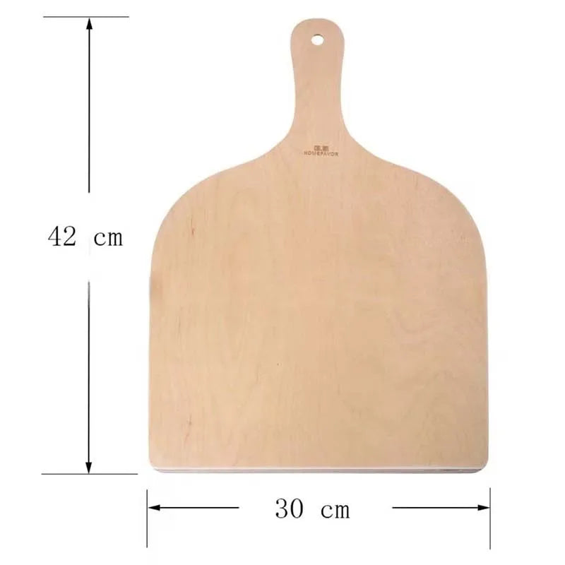 Wood Pizza Board Bread Platter Cheese Plate Cutting Paddle Butcher Block Pizza Cooking Butter Charcuterie Serving Tray Dish Tool