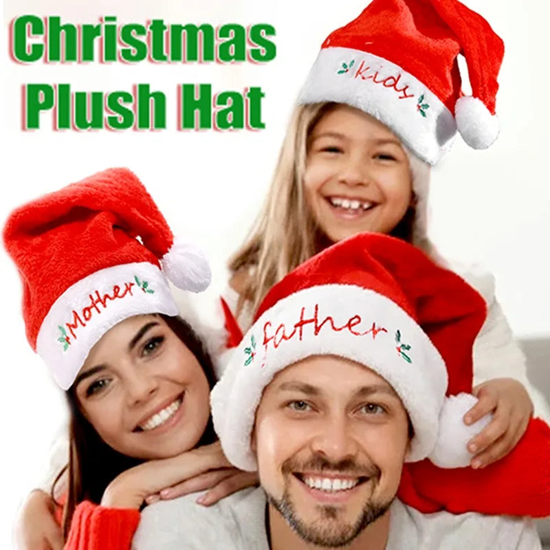 Christmas Santa hats for grown-ups and the littles—Festive 'n' plushy and perfect for the holidays!