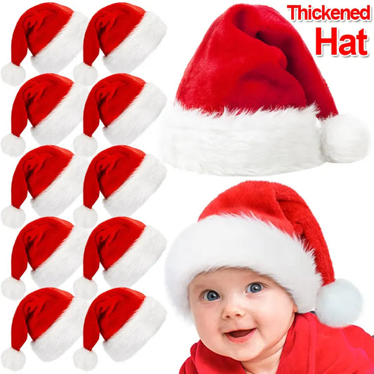 Christmas Santa hats for grown-ups and the littles—Festive 'n' plushy and perfect for the holidays!