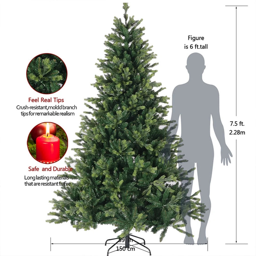 Artificial Christmas Tree for Indoor Use - 2-7 Feet Options Available